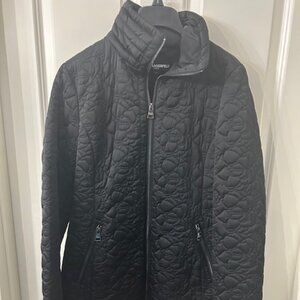 Karl Lagerfeld Women's Lightweight Long Puffer Jacket NWT Black Size Small